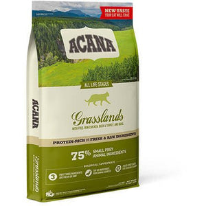 Acana - Croquettes Pour Chats - Croquettes Grasslands Acana - L'UNIVERS DES CHIENSCroquettes pour chat adulteAcana - Croquettes Pour Chats - Croquettes Grasslands AcanaACANA340 gr