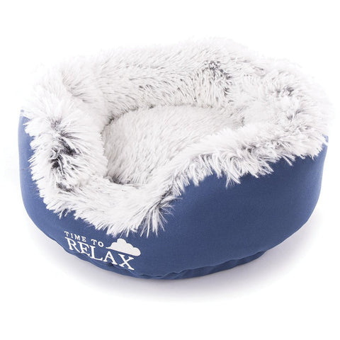 Image of Collection Igloo de Martin Sellier - Corbeille Relax pour Chiens et Chats Tout Fourrure - L'UNIVERS DES CHIENSCorbeille pour chiens et chatsCollection Igloo de Martin Sellier - Corbeille Relax pour Chiens et Chats Tout FourrureMARTIN SELLIER100% polyesterBleuØ 40 cm