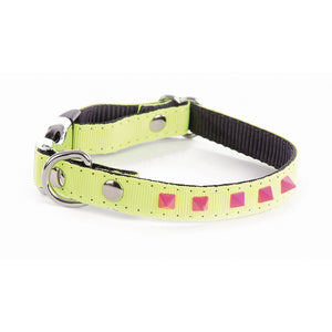 Collier pour chiens et chats Alter Ego by Martin Sellier avec pyramides fluo - L'UNIVERS DES CHIENSCollier pour chiensCollier pour chiens et chats Alter Ego by Martin Sellier avec pyramides fluoALTER EGONylon FluoVert Fluo & RoseL. 17 cm à 27 cm x l. 1 cm