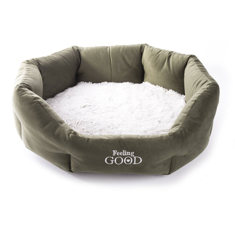 Image of Corbeille confortable pour Chiens Martin Sellier - Collection Igloo - L'UNIVERS DES CHIENSCorbeille pour chiensCorbeille confortable pour Chiens Martin Sellier - Collection IglooMARTIN SELLIER100% polyesterBeige KakiØ 40 cm