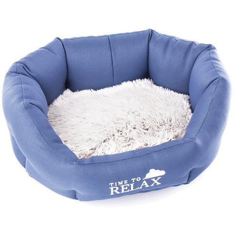 Image of Corbeille confortable pour Chiens Martin Sellier - Collection Igloo - L'UNIVERS DES CHIENSCorbeille pour chiensCorbeille confortable pour Chiens Martin Sellier - Collection IglooMARTIN SELLIER100% polyesterBleuØ 55 cm