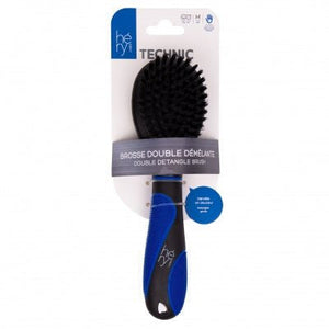 Héry Labo - Brosse Double Pour Chiens Et Chats Héry Labo By Martin Sellier - L'UNIVERS DES CHIENSBrosse Démêlante Pous Chiens Et ChatsHéry Labo - Brosse Double Pour Chiens Et Chats Héry Labo By Martin SellierHÉRY LABOBrosse Double DémélantePicots Nylon & MétalliquesNoir & Bleu