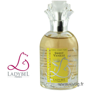 Ladybel - Spray Parfum Pour Chiens, Chats & NAC - Sweet Vanille - Note Naturelle & Crème Brûlée - Contenance : 50ml - L'UNIVERS DES CHIENSParfum pour chien, chat et NACLadybel - Spray Parfum Pour Chiens, Chats & NAC - Sweet Vanille - Note Naturelle & Crème Brûlée - Contenance : 50mlLADYBELNote Naturelle & Crème Brûlée50ml