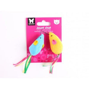 Martin Sellier - 2 Souris Rainbow Pour Chats - Coloris Suivant Disponibilité - L. 6 cm - L'UNIVERS DES CHIENSJouet pour chatMartin Sellier - 2 Souris Rainbow Pour Chats - Coloris Suivant Disponibilité - L. 6 cmMARTIN SELLIER